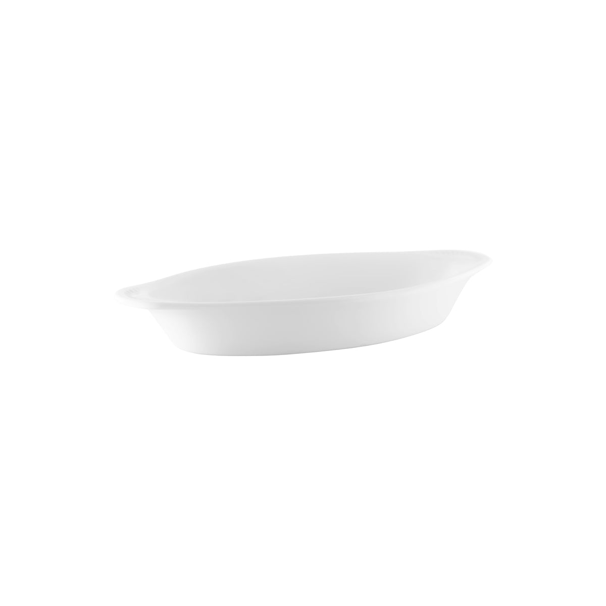 901347 Tablekraft Vitroceram Oval Gratin Dish 250mm Tomkin Australia Hospitality Supplies
