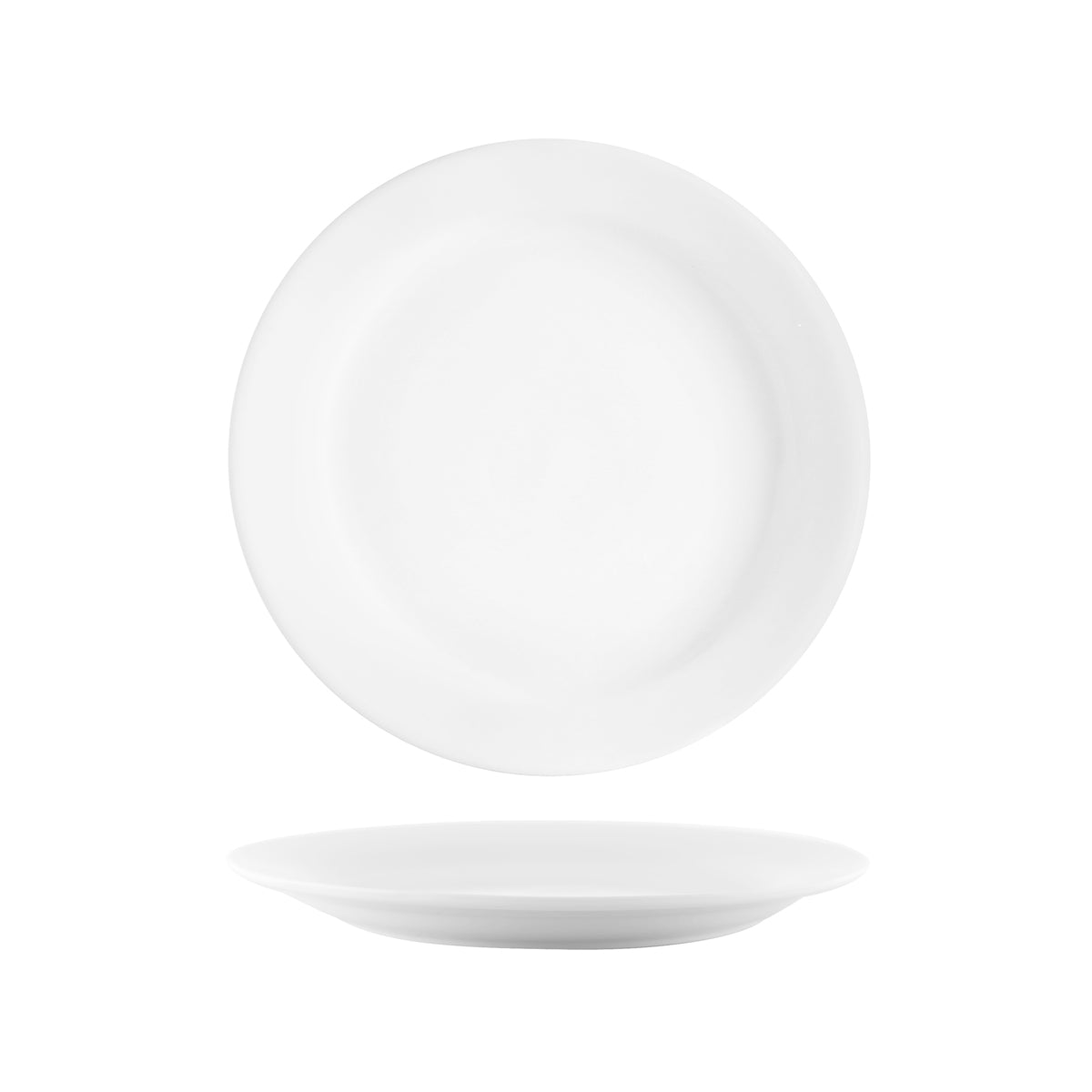 902609 Tablekraft Vitroceram Round Plate Narrow Rim 230mm Tomkin Australia Hospitality Supplies