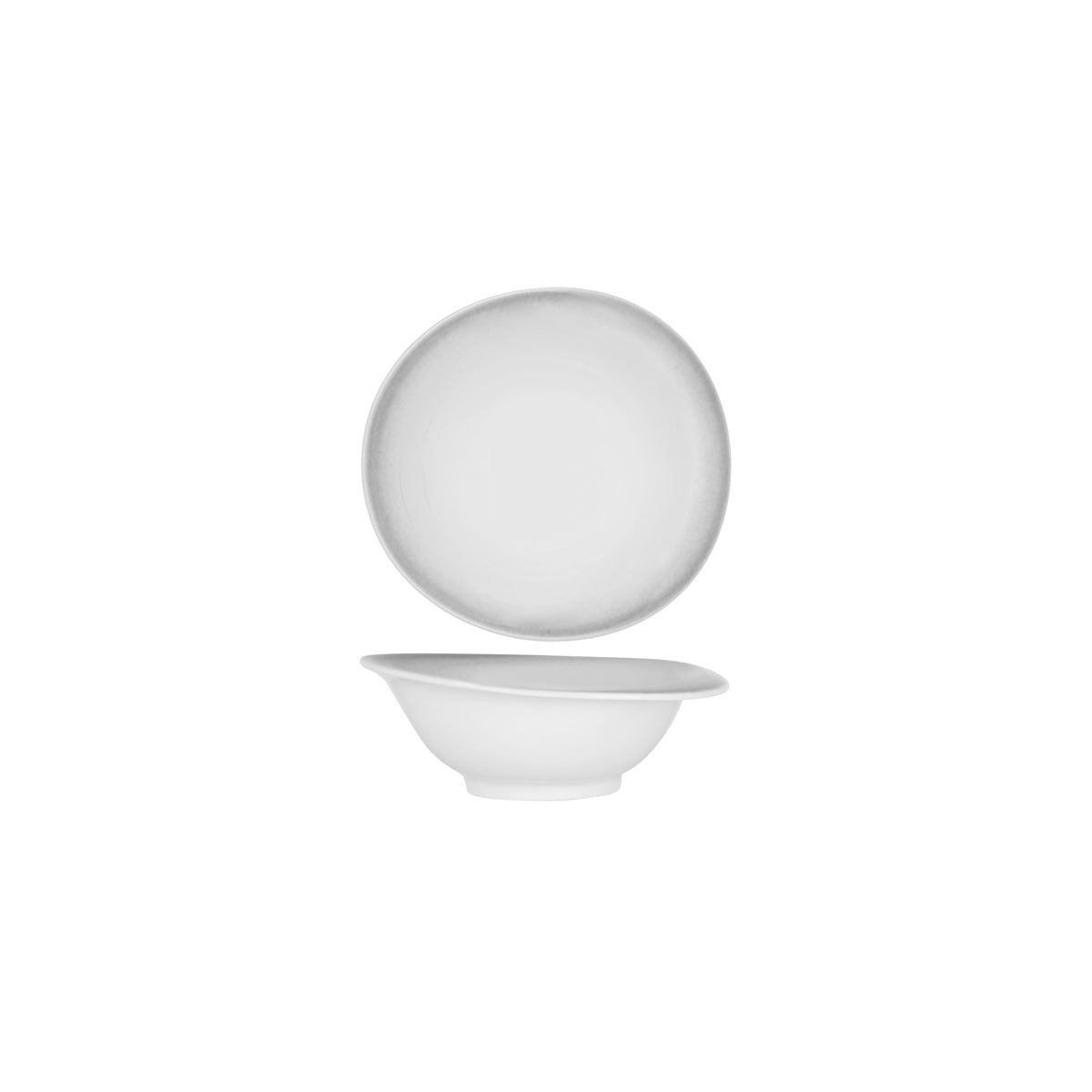 903051 Tablekraft Frosted Steel Organic Deep Bowl 202x97mm / 600ml Tomkin Australia Hospitality Supplies