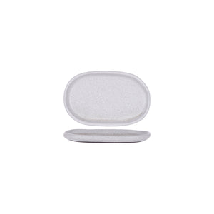 Naturals Ash Grey Oval Coupe Plate 210x135mm