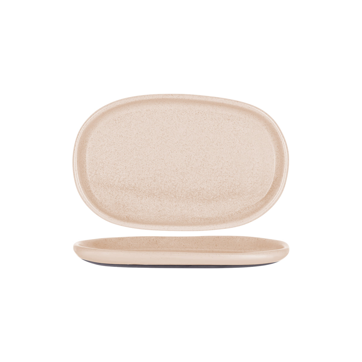 905260 Tablekraft Naturals Sierra Beige Oval Coupe Plate 315x200mm Tomkin Australia Hospitality Supplies