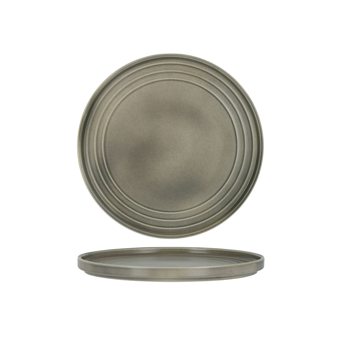 906302 Tablekraft Urban Loft Frost Grey Round Plate 270mm Tomkin Australia Hospitality Supplies