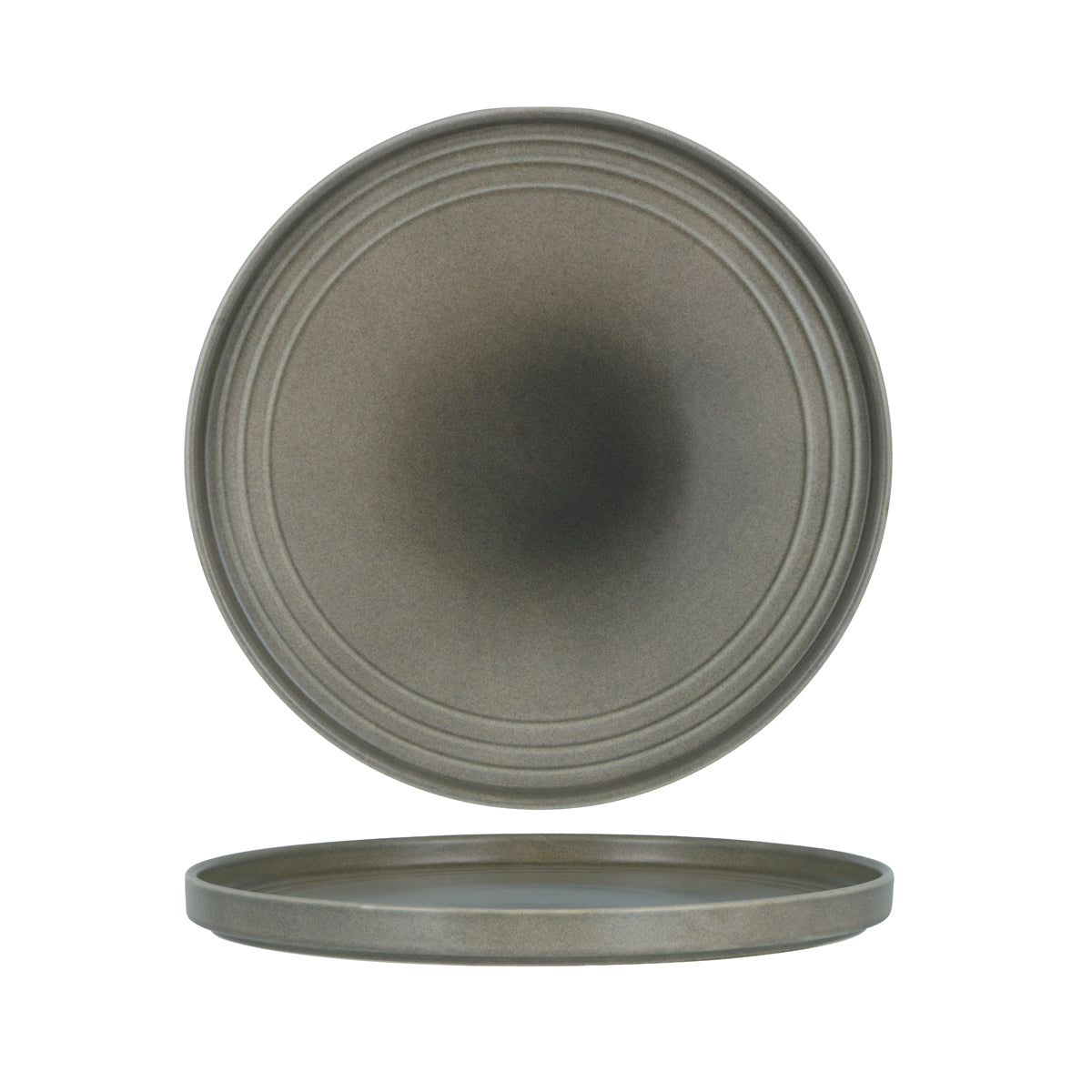 906310 Tablekraft Urban Loft Frost Grey Serve Platter 320mm Tomkin Australia Hospitality Supplies
