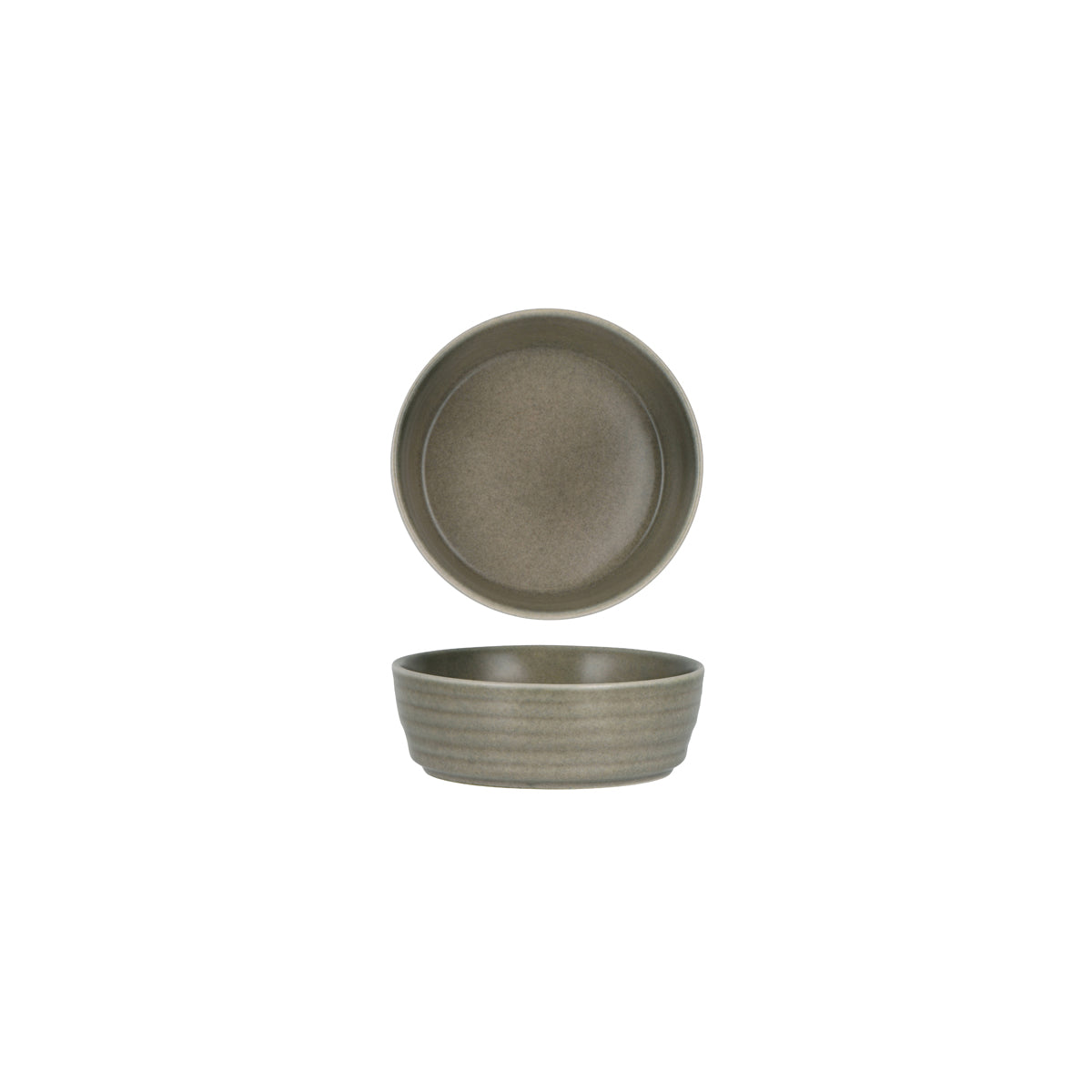 906331 Tablekraft Urban Loft Frost Grey Round Bowl 140mm / 460ml Tomkin Australia Hospitality Supplies