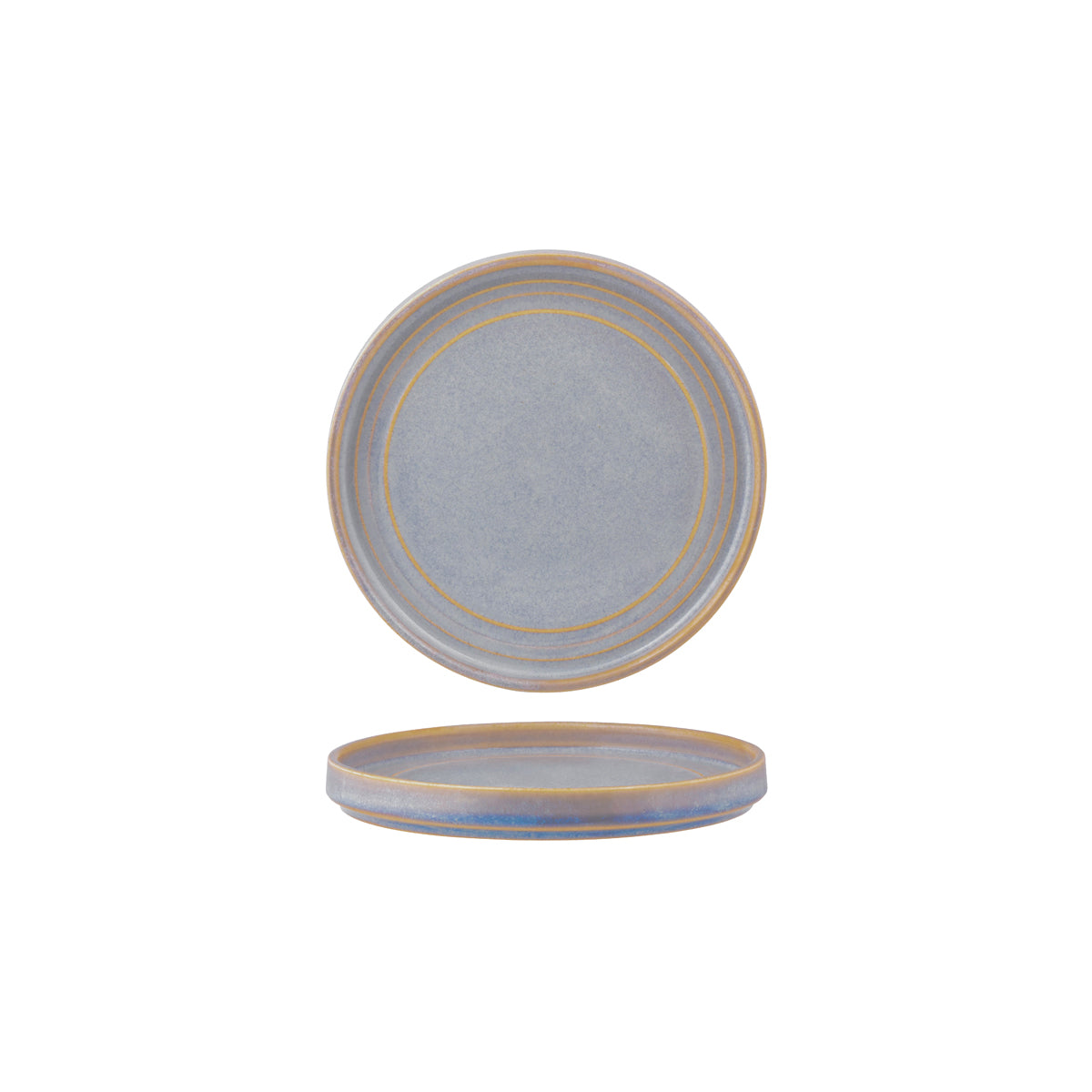 907101 Tablekraft Urban Loft Azure Blue Round Plate 180mm Tomkin Australia Hospitality Supplies
