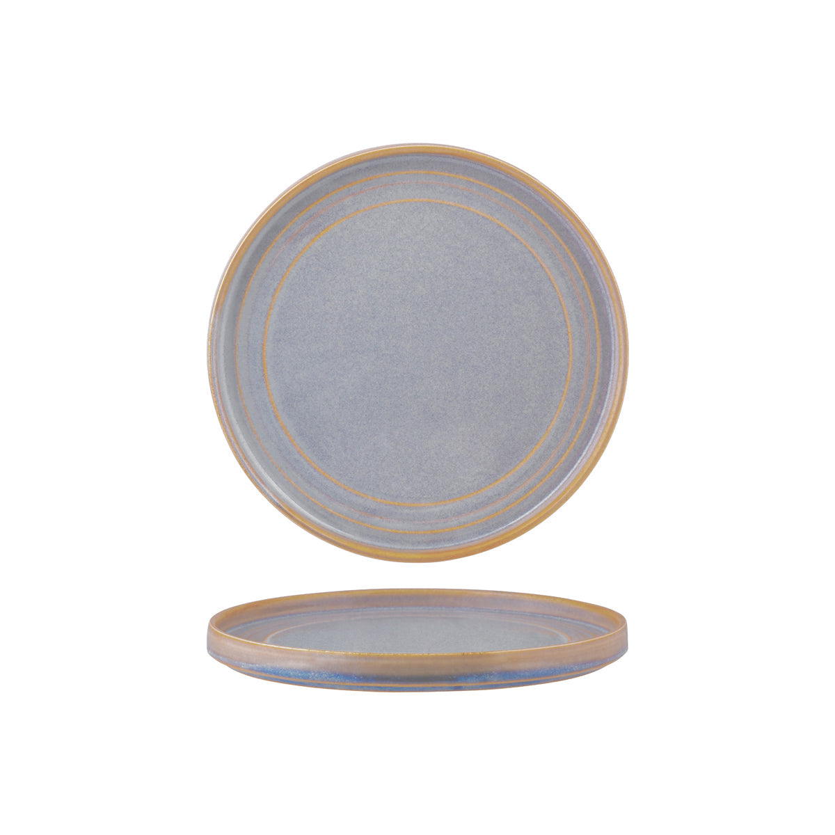 907102 Tablekraft Urban Loft Azure Blue Round Plate 220mm Tomkin Australia Hospitality Supplies