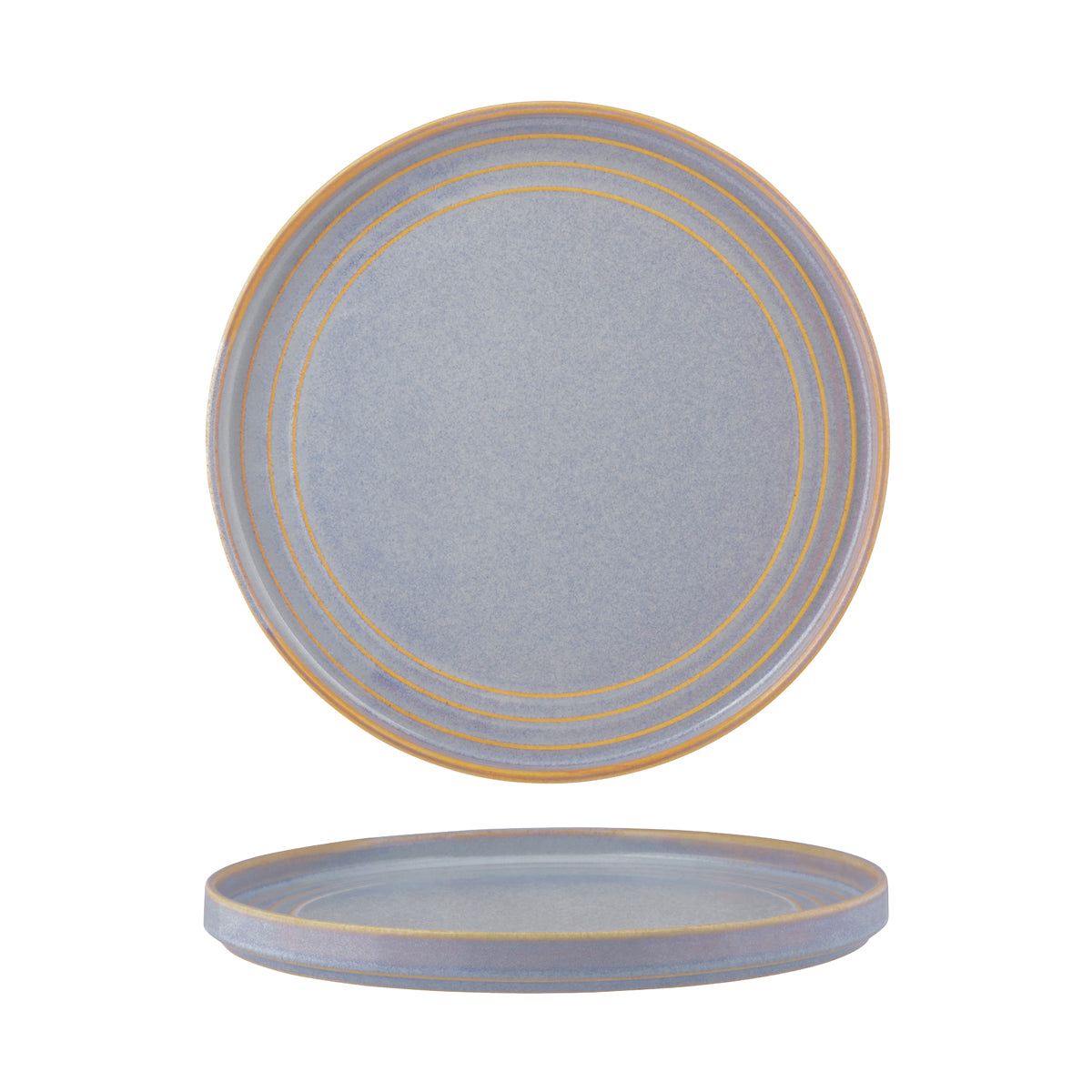 907103 Tablekraft Urban Loft Azure Blue Round Plate 270mm Tomkin Australia Hospitality Supplies