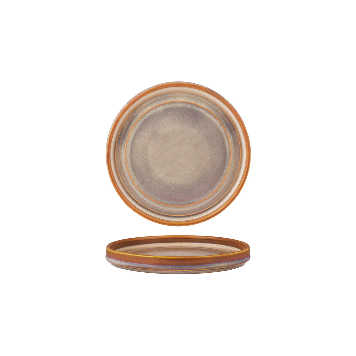 907201 Tablekraft Urban Loft Auburn Round Plate 180mm Tomkin Australia Hospitality Supplies