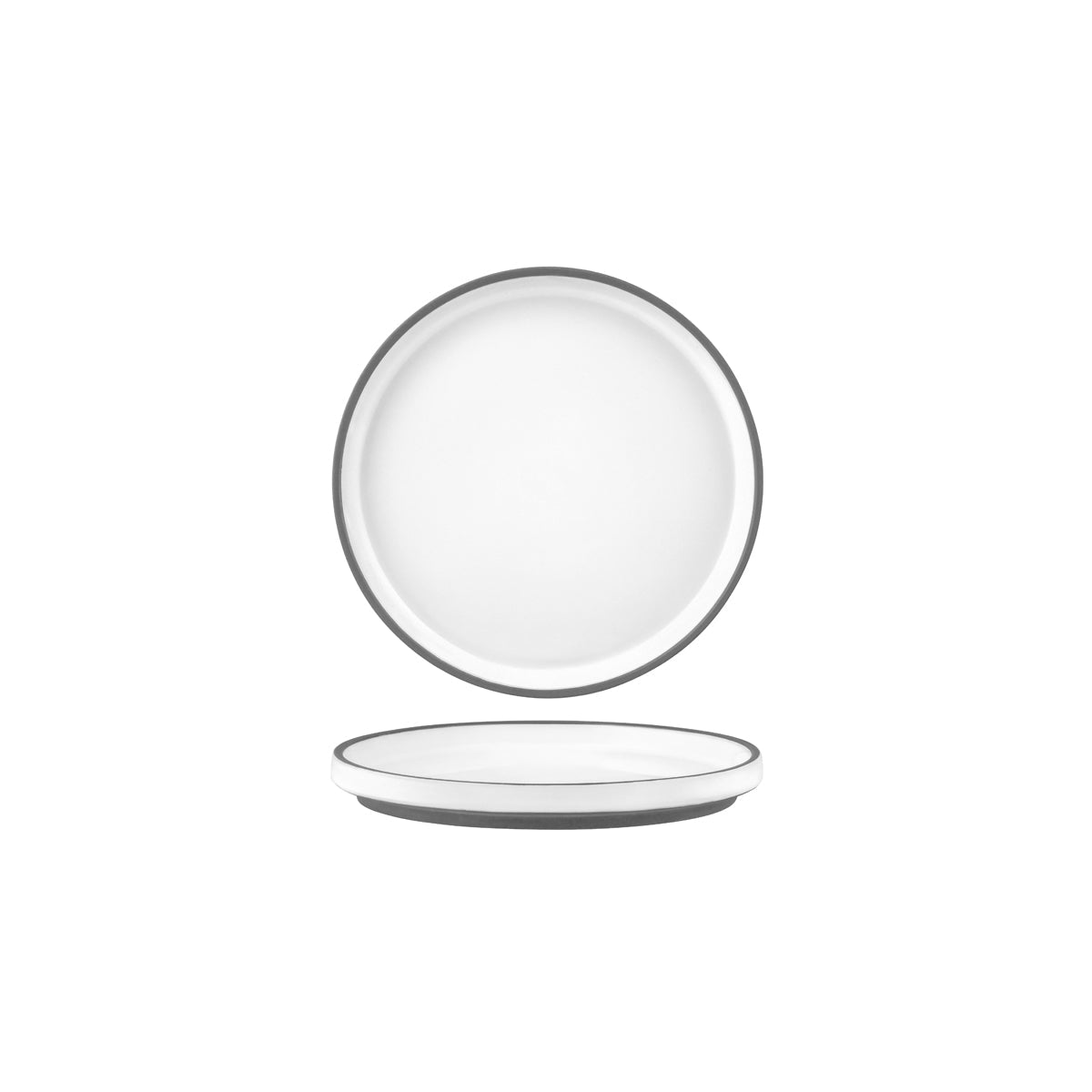 907301 Tablekraft Urban Muse White Round Plate 170mm Tomkin Australia Hospitality Supplies