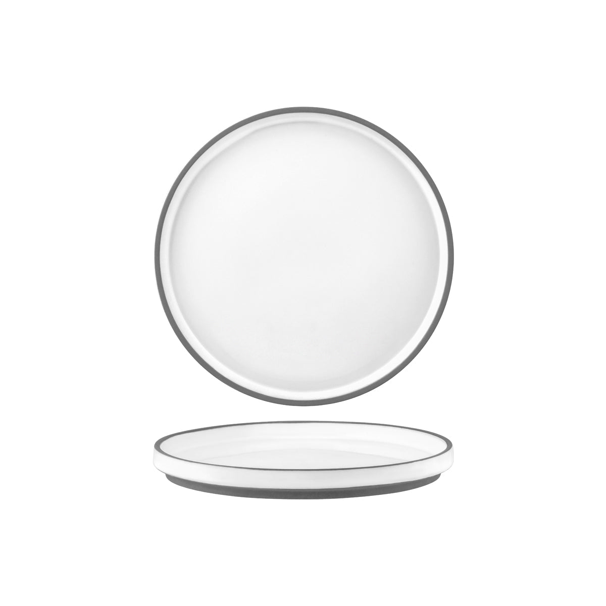 907302 Tablekraft Urban Muse White Round Plate 210mm Tomkin Australia Hospitality Supplies