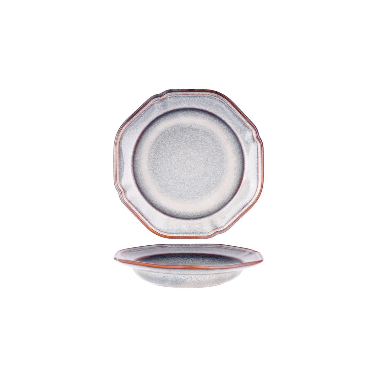 907343 Tablekraft Ivory Mist Vintage Rim Bowl 231x29mm / 300ml Tomkin Australia Hospitality Supplies