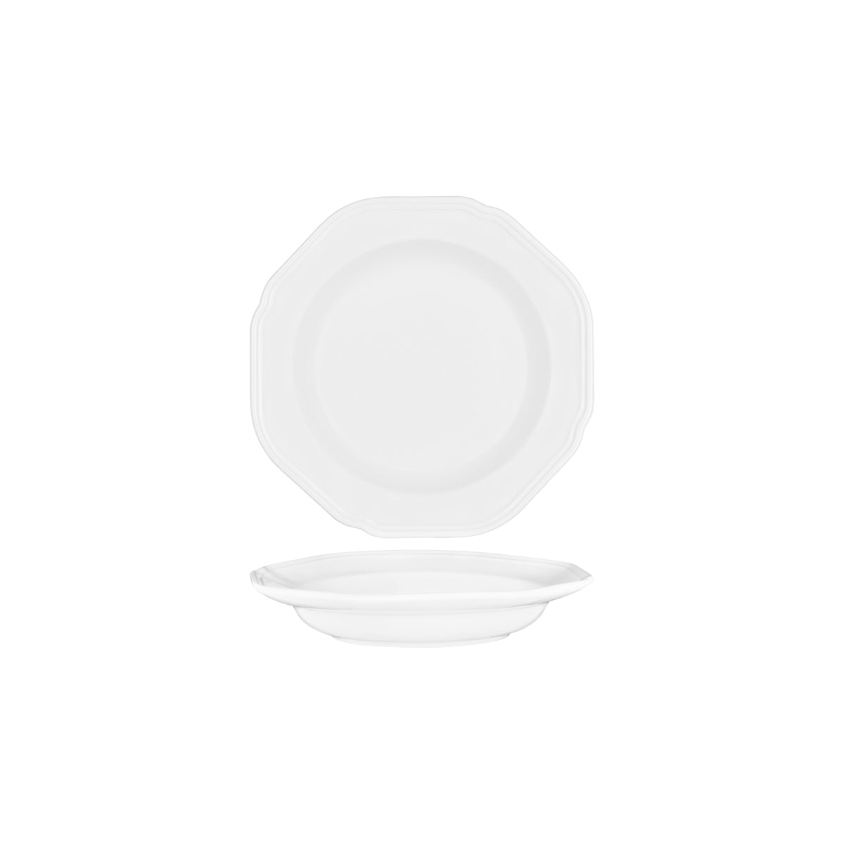 907363 Tablekraft Cotton Vintage Rim Bowl 231x29mm / 300ml Tomkin Australia Hospitality Supplies