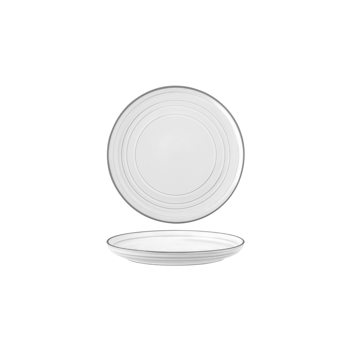 907400 Tablekraft Urban Linea White Round Coupe Plate 170mm Tomkin Australia Hospitality Supplies