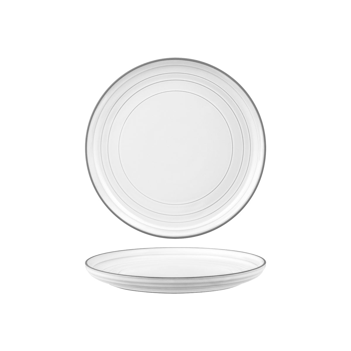907401 Tablekraft Urban Linea White Round Coupe Plate 220mm Tomkin Australia Hospitality Supplies