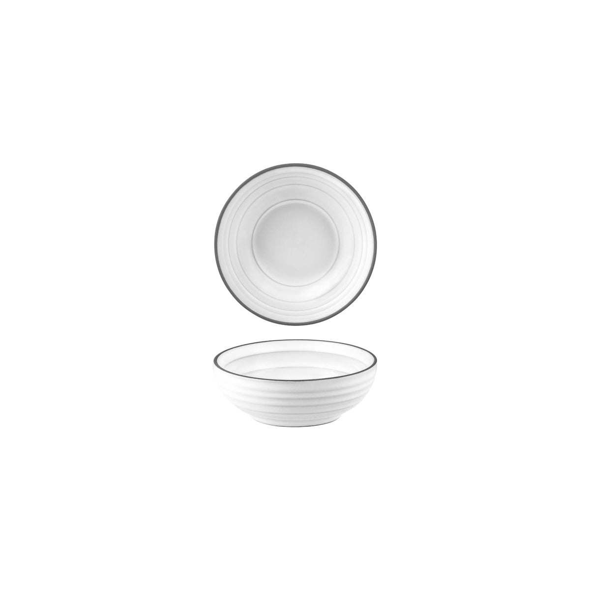 907410 Tablekraft Urban Linea White Round Bowl 115mm Tomkin Australia Hospitality Supplies