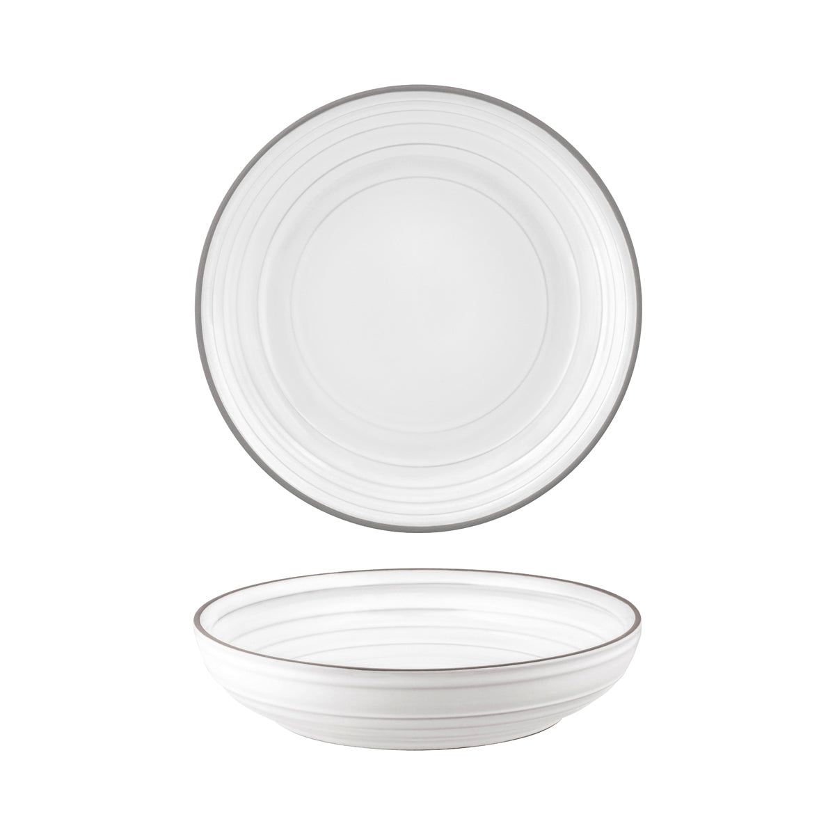 907415 Tablekraft Urban Linea White Soup Pasta Bowl 225mm Tomkin Australia Hospitality Supplies