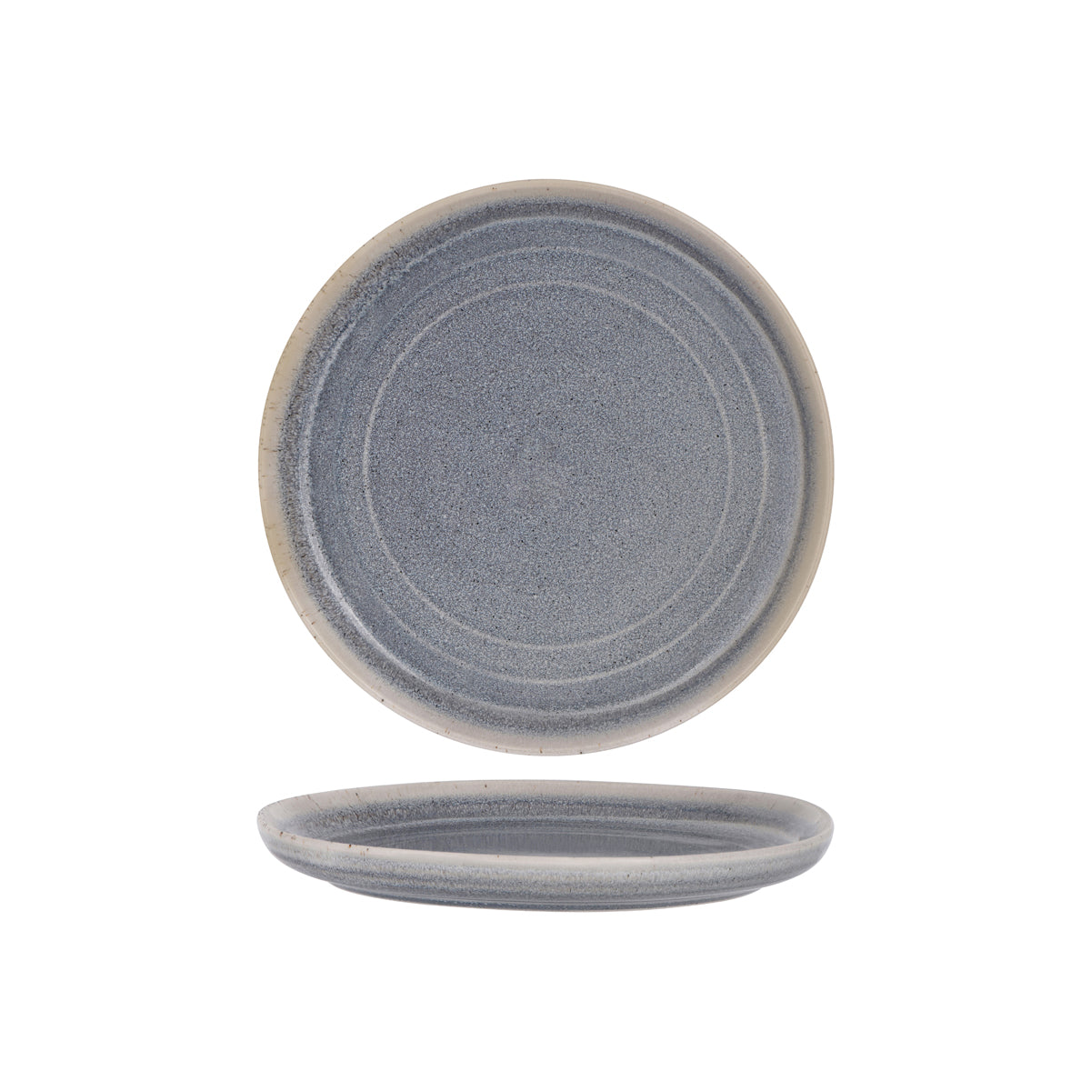 907481 Tablekraft Urban Linea Ocean Blue Round Coupe Plate 220mm Tomkin Australia Hospitality Supplies