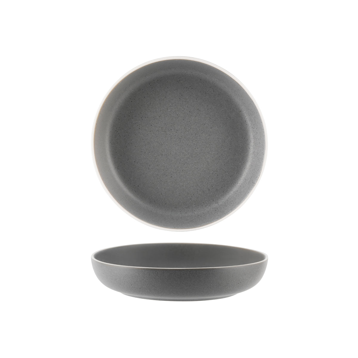 908018 Tablekraft Urban Grey Flared Bowl 210mm Tomkin Australia Hospitality Supplies