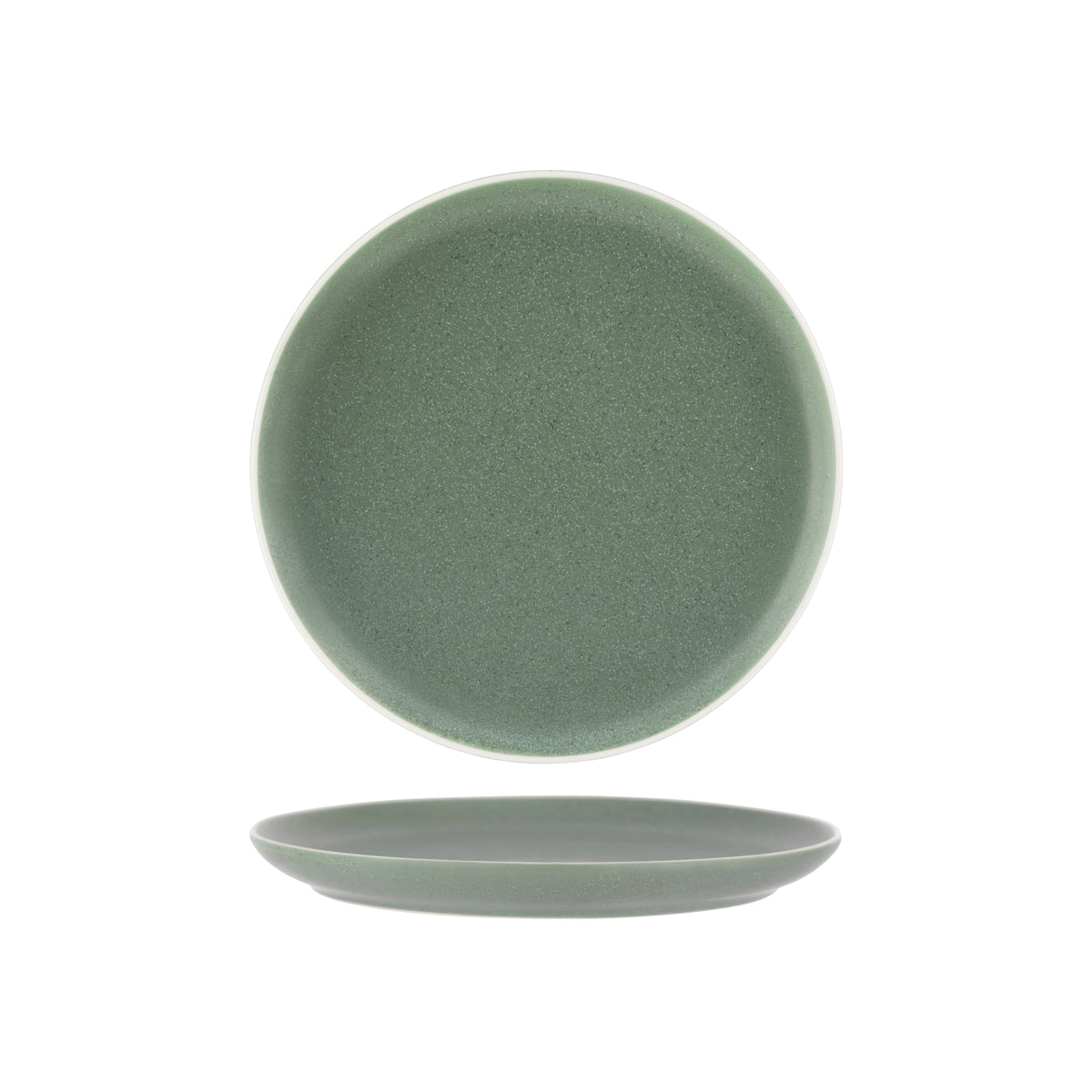 908110 Tablekraft Urban Green Coupe Plate 268mm Tomkin Australia Hospitality Supplies