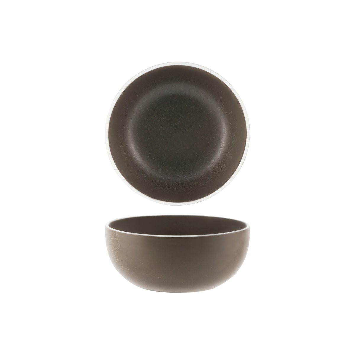 908316 Tablekraft Urban Dark Grey Deep Bowl 153mm Tomkin Australia Hospitality Supplies