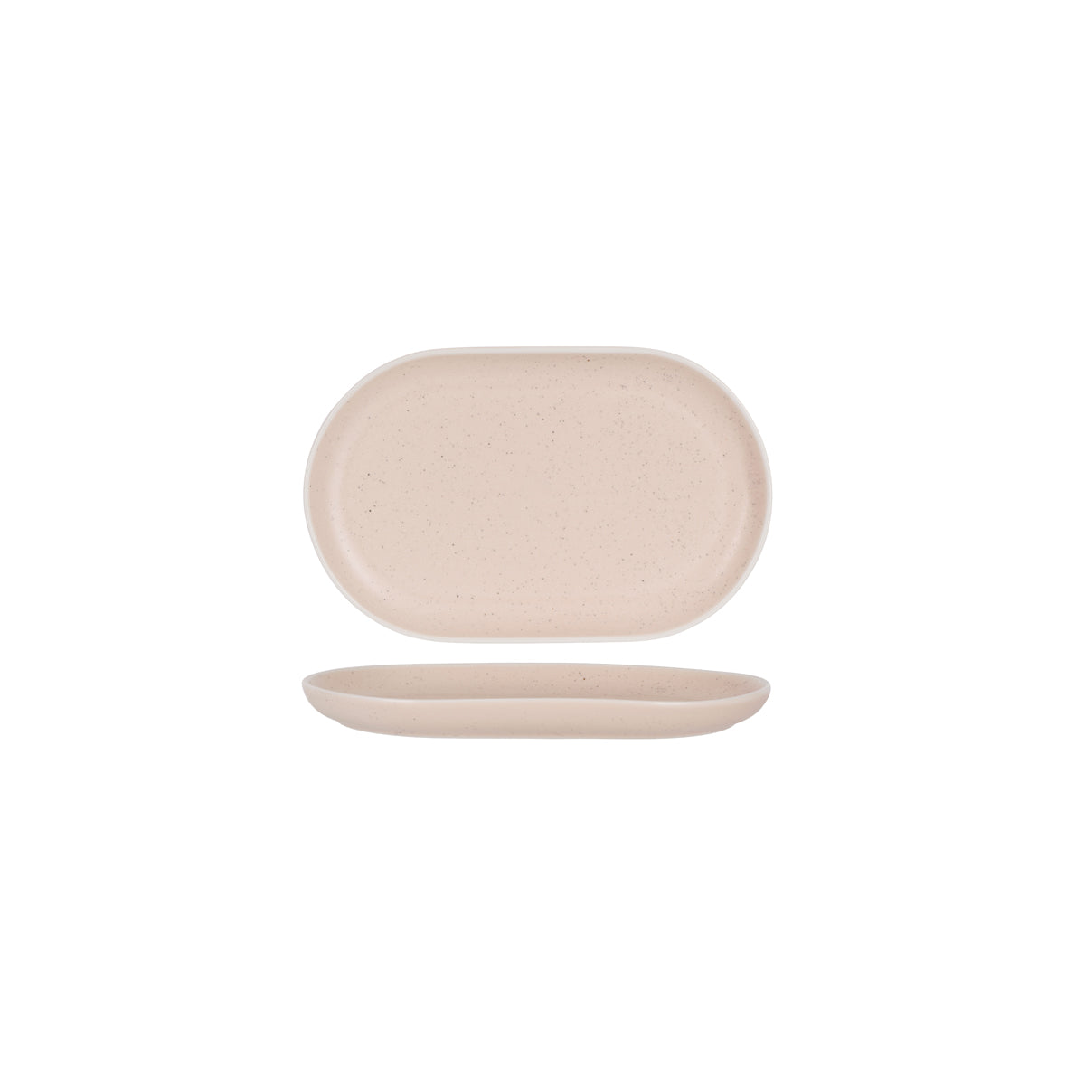 908420 Tablekraft Urban Reactive Pink Oval Plate 250x160mm Tomkin Australia Hospitality Supplies