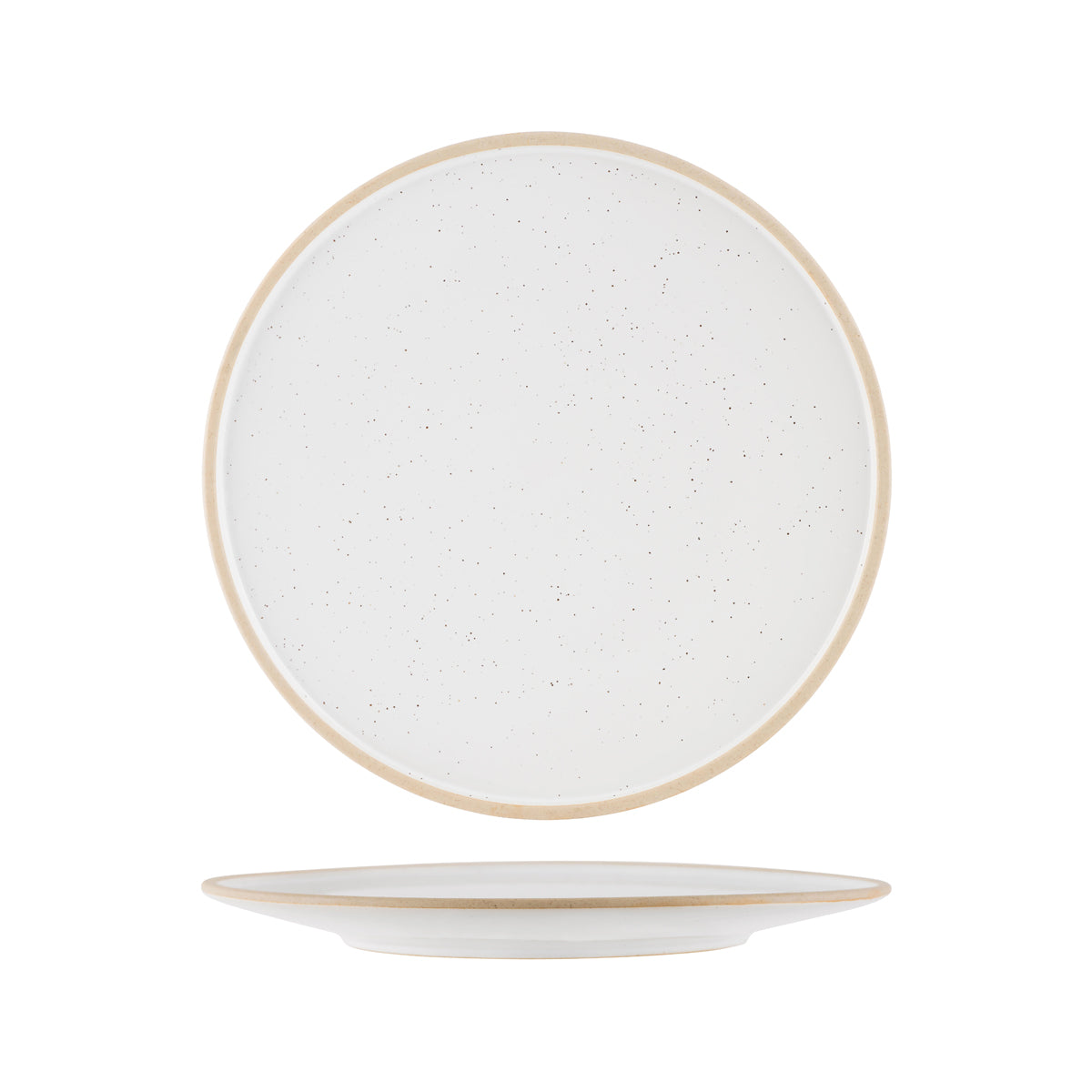 908511 Tablekraft Soho White Pebble Round Plate 290mm Tomkin Australia Hospitality Supplies