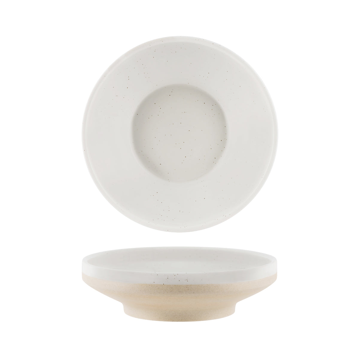 908520 Tablekraft Soho White Pebble Footed Bowl 227mm Tomkin Australia Hospitality Supplies