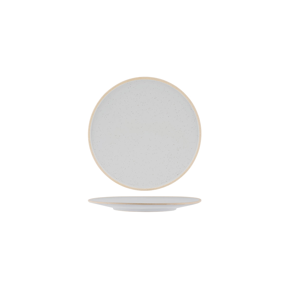 908608 Tablekraft Soho Limestone Round Plate 210mm Tomkin Australia Hospitality Supplies