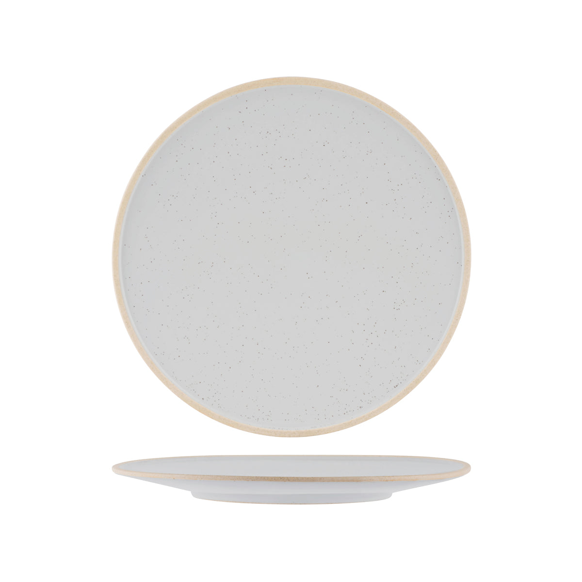 908611 Tablekraft Soho Limestone Round Plate 290mm Tomkin Australia Hospitality Supplies
