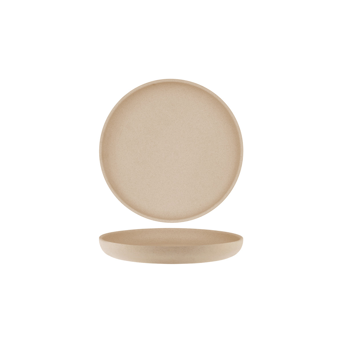 908826 Tablekraft Soho Stone Round Deep Coupe Plate 255mm Tomkin Australia Hospitality Supplies