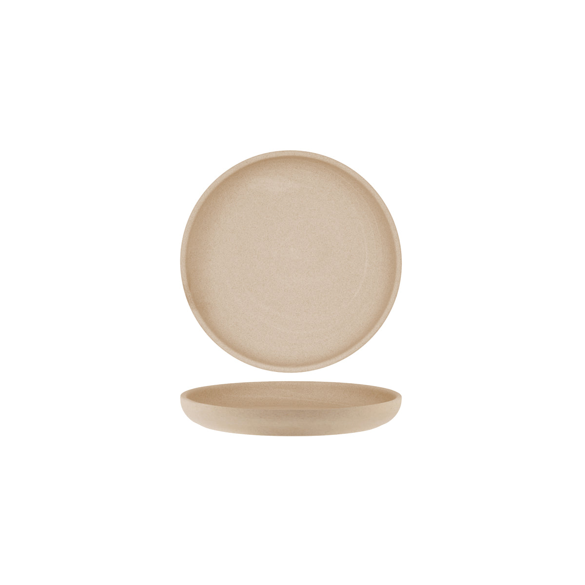 908827 Tablekraft Soho Stone Round Deep Coupe Plate 235mm Tomkin Australia Hospitality Supplies