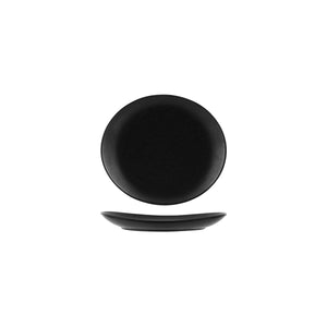 Black Oval Coupe Plate 210mm