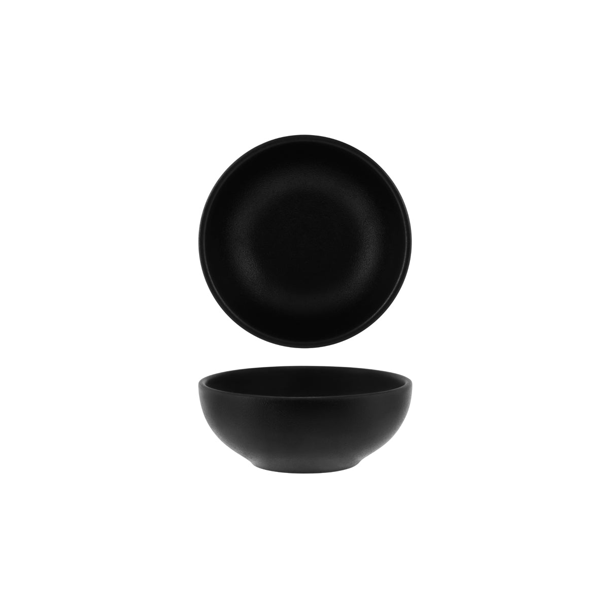 909547 Tablekraft Black Cereal Bowl 155mm Tomkin Australia Hospitality Supplies