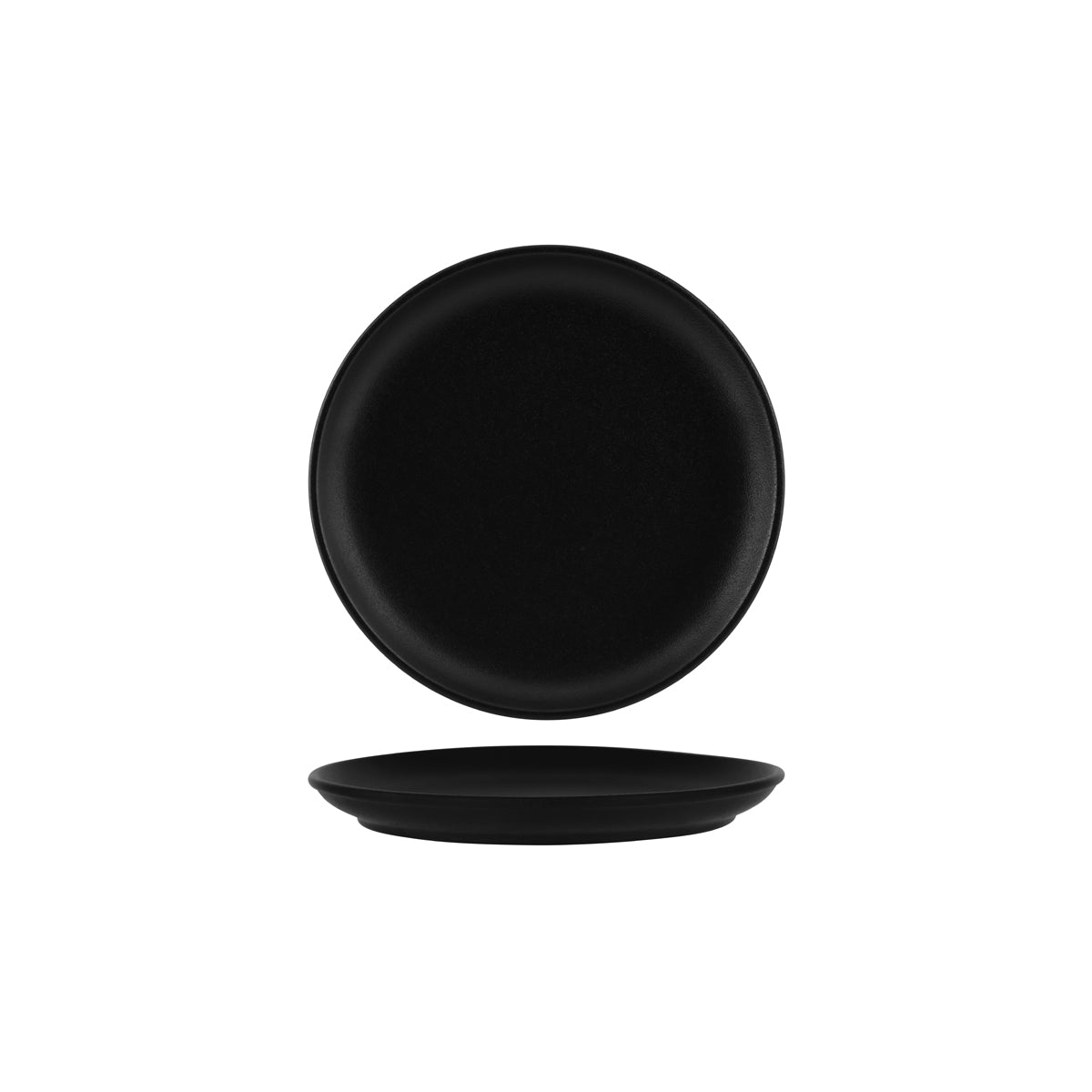 909560 Tablekraft Black Round Coupe Plate 239mm Tomkin Australia Hospitality Supplies