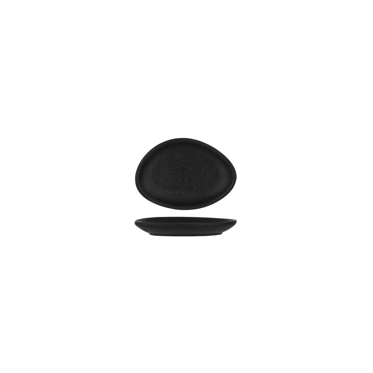 909560 Tablekraft Black Triangular Plate 170x170mm Tomkin Australia Hospitality Supplies