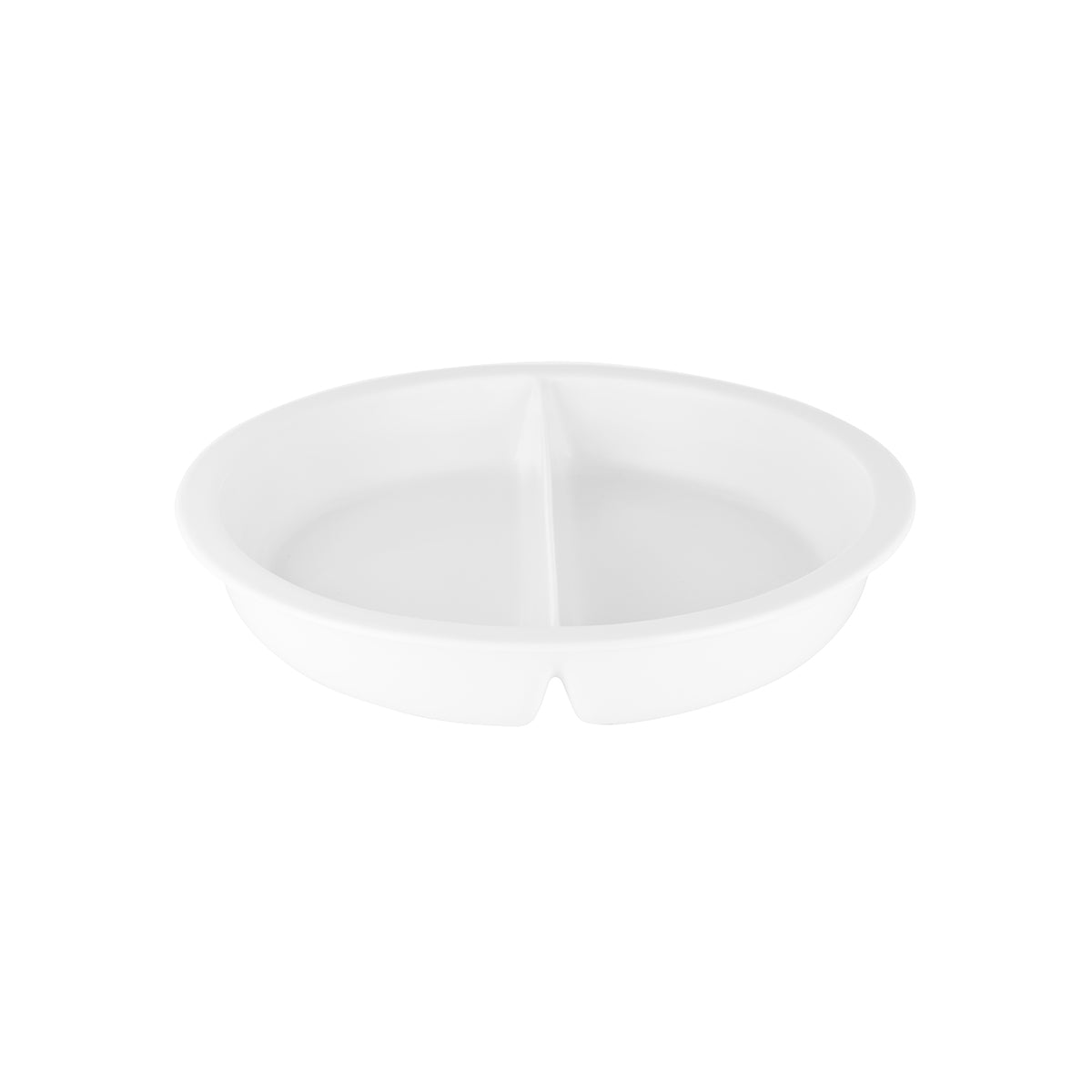 93241 Chef Inox Porcelain Round Insert Divided 380x65mm / 4800ml Tomkin Australia Hospitality Supplies