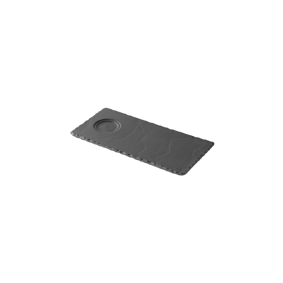 93710 Revol Basalt Tray With Well 250x120mm Tomkin Australia Hospitality Supplies
