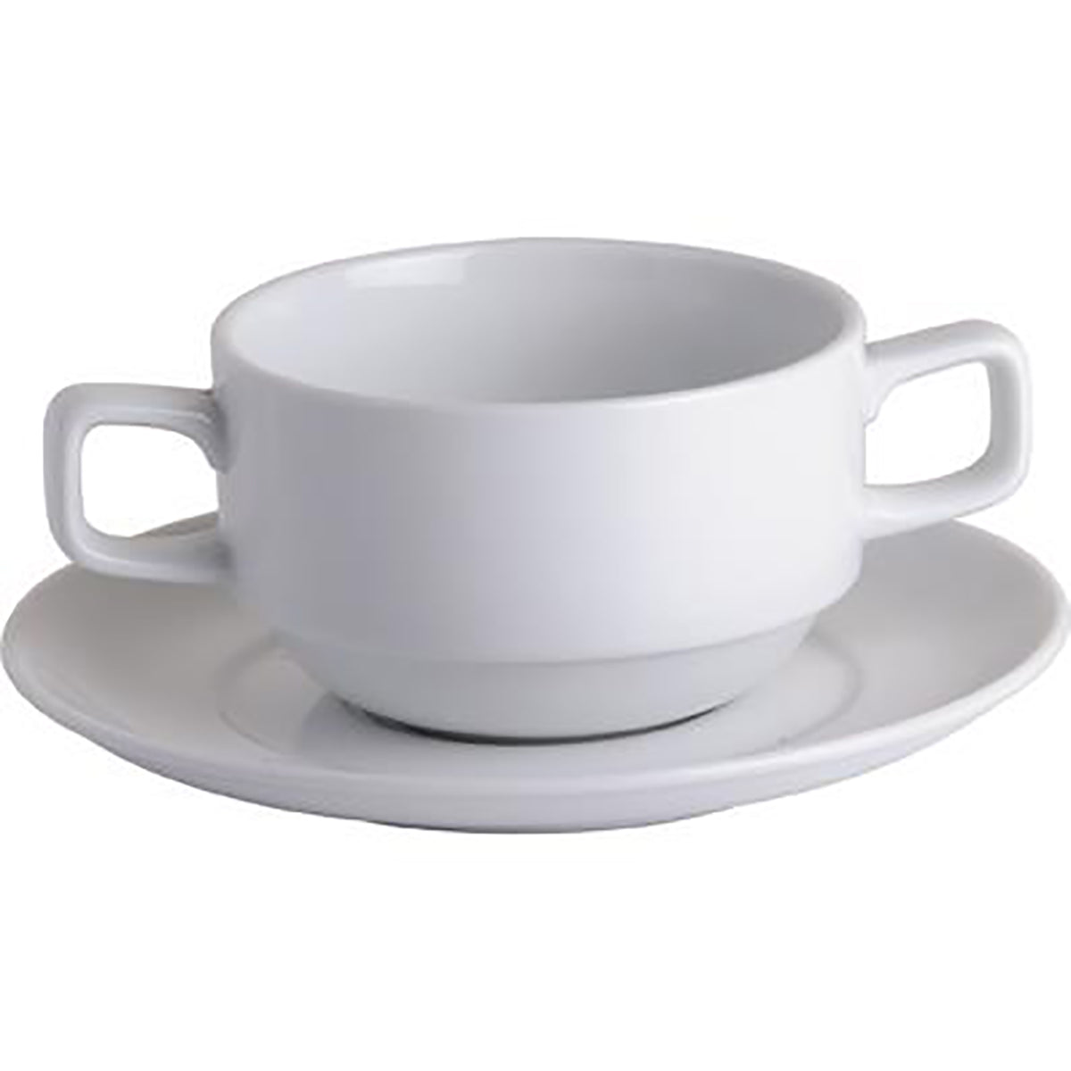 94052 Royal Porcelain Chelsea Soup Cup 2xHDL Stack 0.28Lt (94049/340)(09/262) Tomkin Australia Hospitality Supplies