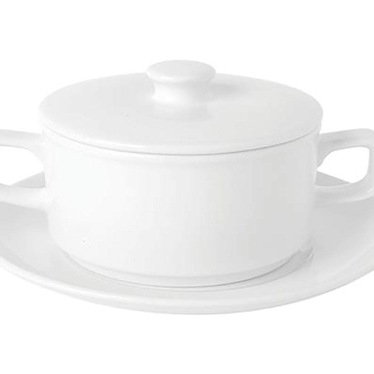 94339 Royal Porcelain Chelsea Soup Cup & Lid 2 Handle 94340 (0239) Tomkin Australia Hospitality Supplies