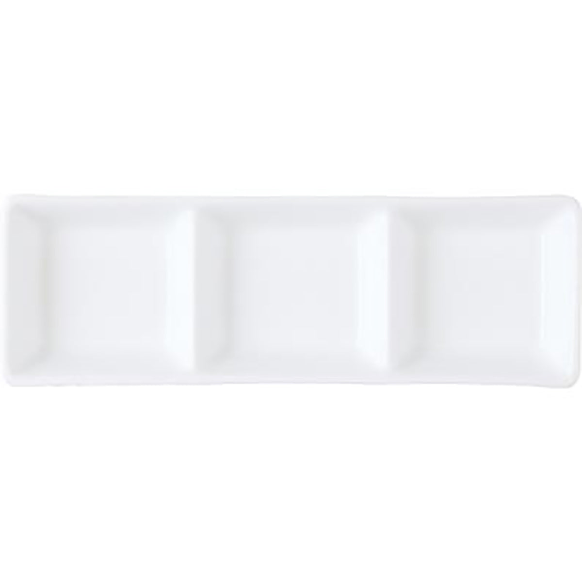 94435 Royal Porcelain Chelsea Sauce Dish 3 Compts 185x60mm (41/3805) Tomkin Australia Hospitality Supplies