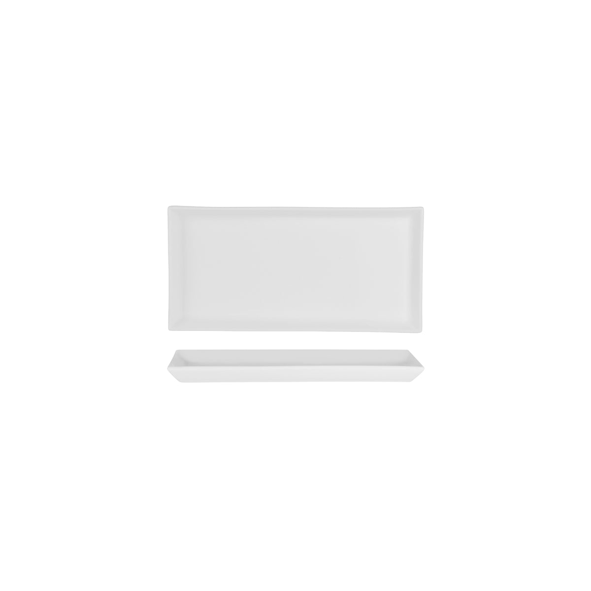 94815 Royal Porcelain White Album Rectangle Platter Flared Sides 240x119mm (U3209) Tomkin Australia Hospitality Supplies