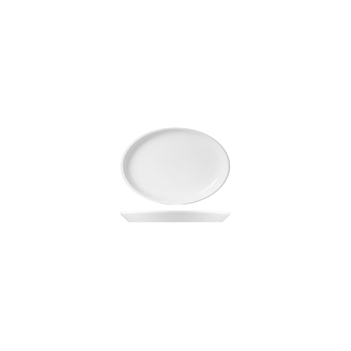 94840 Royal Porcelain White Album Oval Plate Flared (U3218) Tomkin Australia Hospitality Supplies
