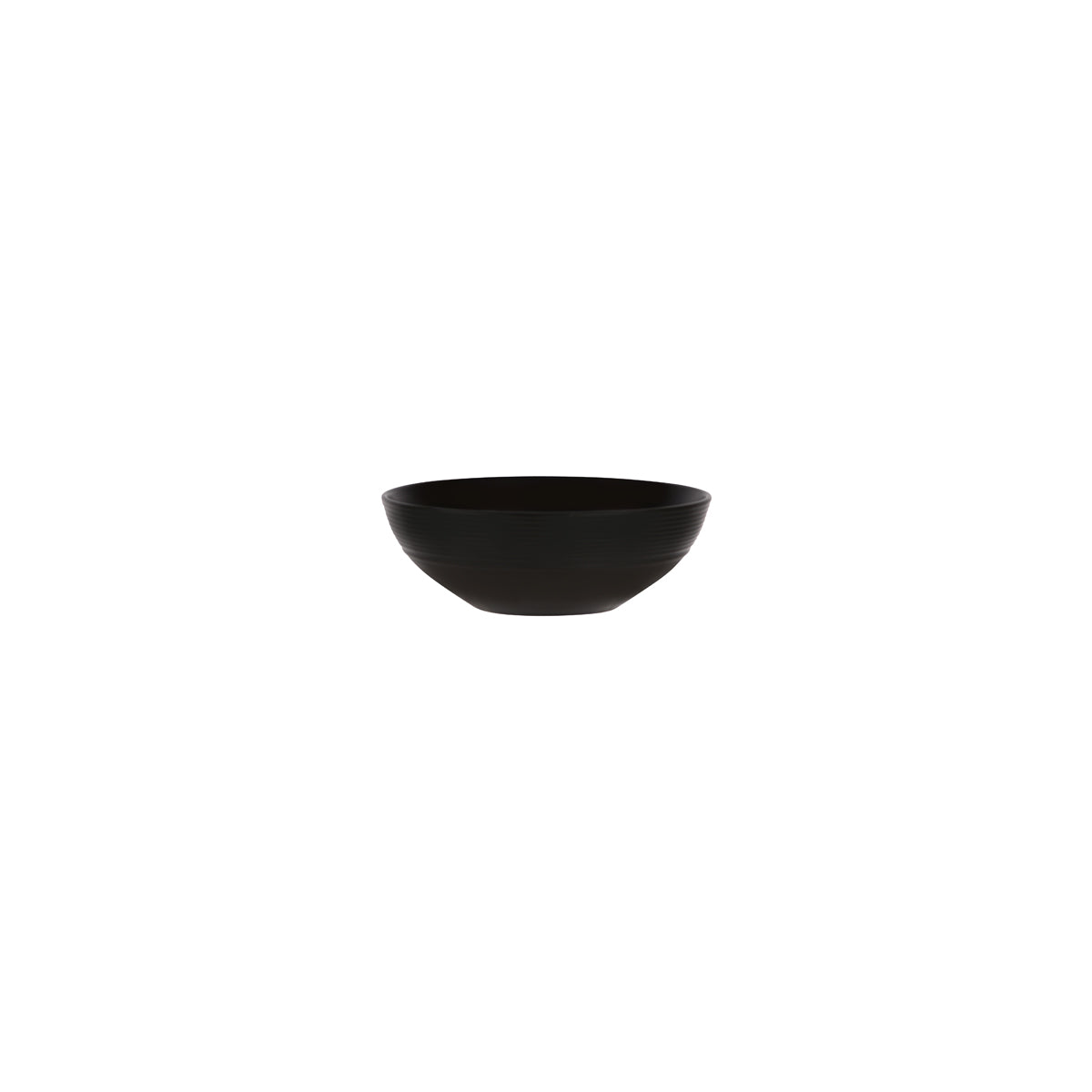 97443 Patra Porcelain Aura Matt Black Rimmed Cereal Bowl (923116) Tomkin Australia Hospitality Supplies