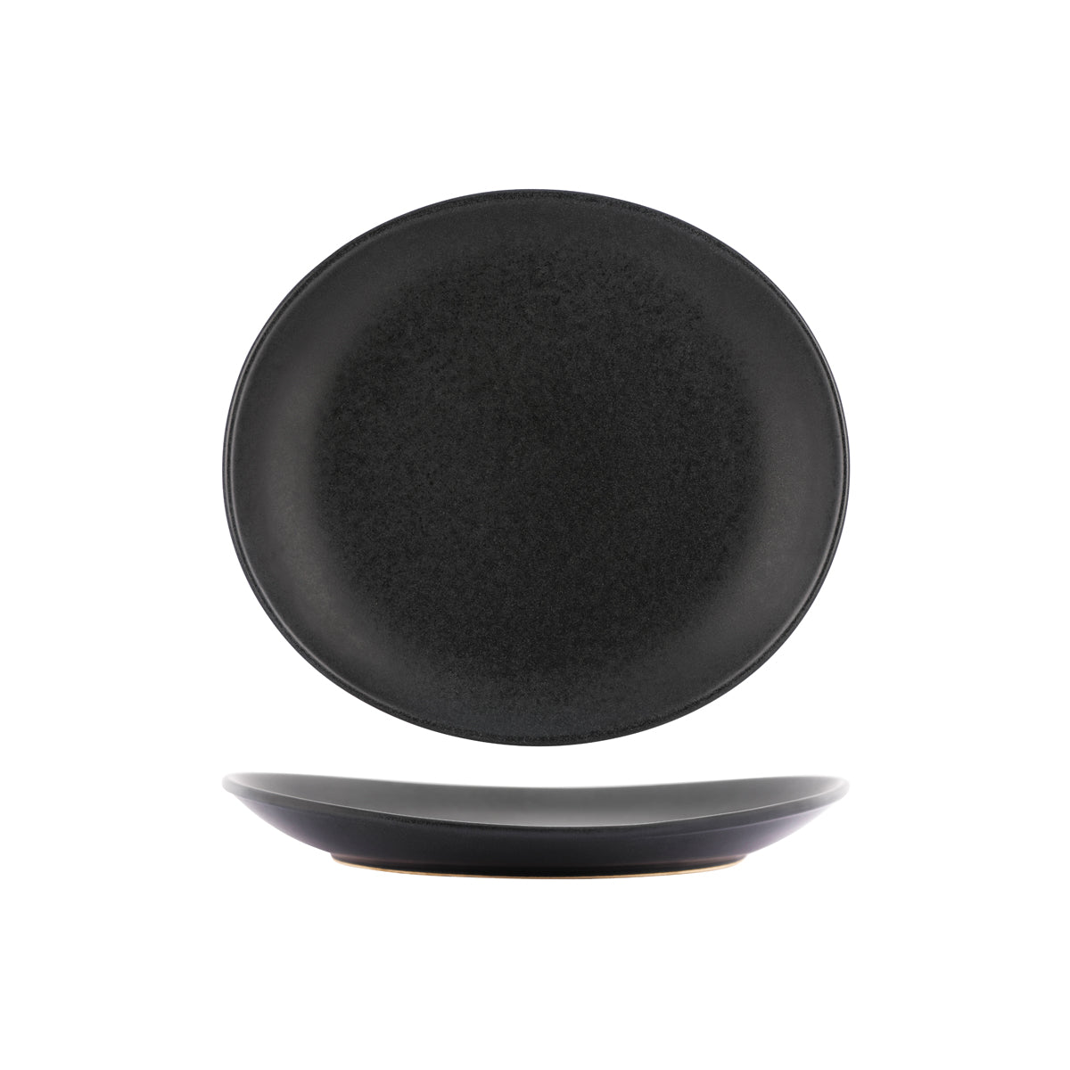 98121 Tablekraft Artistica Slate Oval Plate 297mm Tomkin Australia Hospitality Supplies