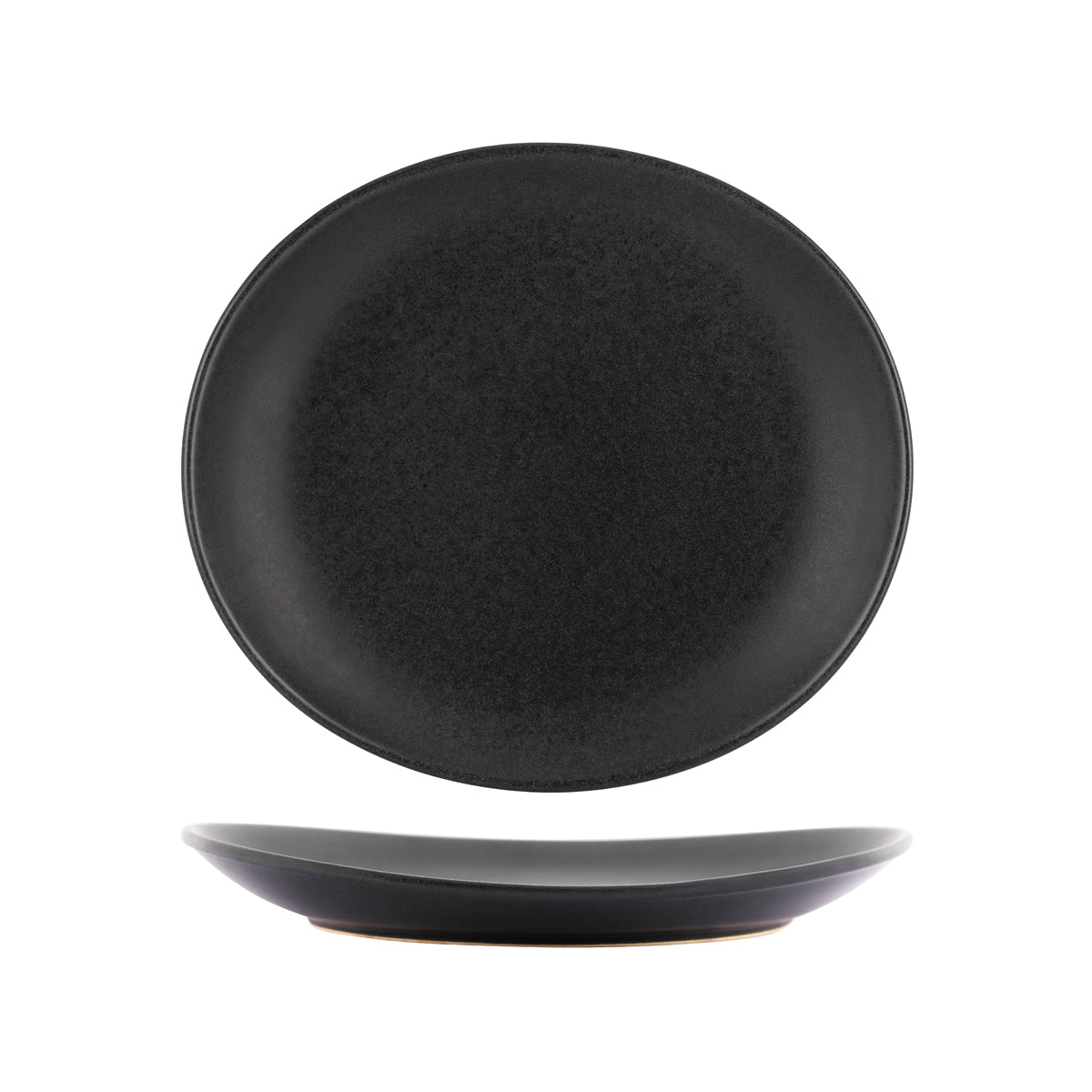 98123 Tablekraft Artistica Slate Oval Plate 250mm Tomkin Australia Hospitality Supplies