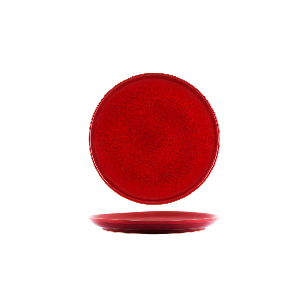 98227 Tablekraft Artistica Reactive Red Round Plate 244mm Tomkin Australia Hospitality Supplies