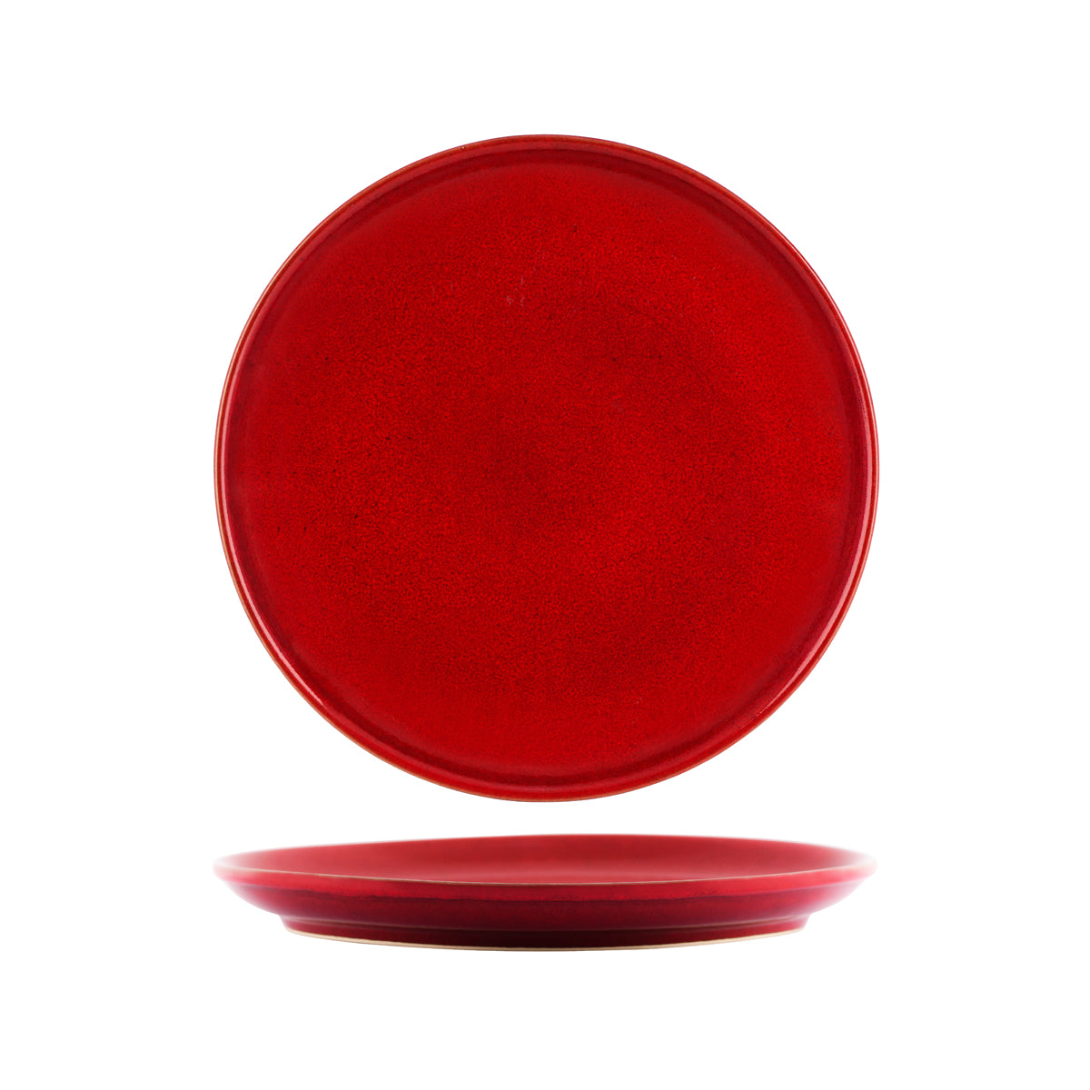98229 Tablekraft Artistica Reactive Red Round Plate 276mm Tomkin Australia Hospitality Supplies