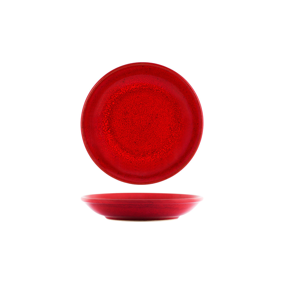 98235 Tablekraft Artistica Reactive Red Soup Pasta Plate 210mm Tomkin Australia Hospitality Supplies
