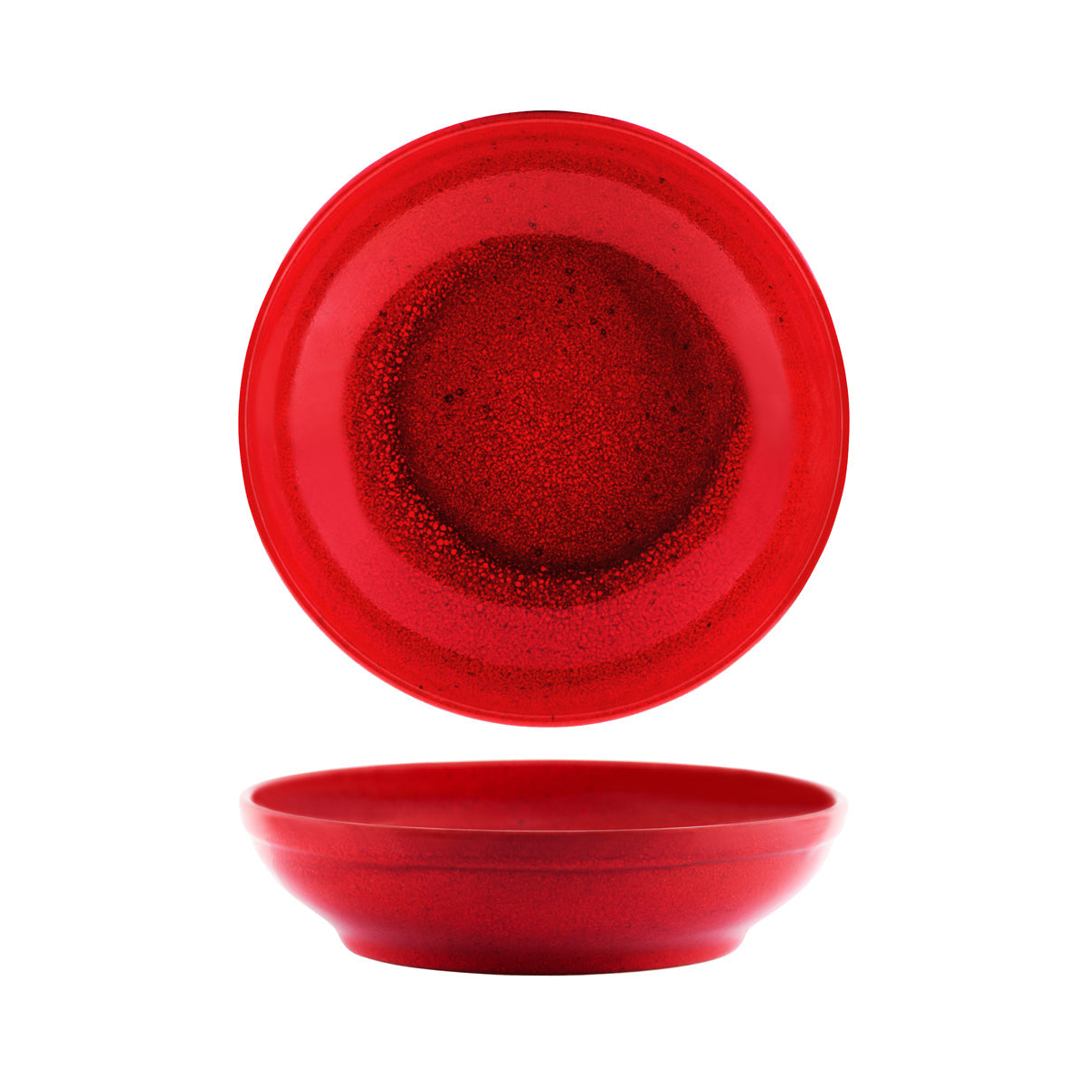 98237 Tablekraft Artistica Reactive Red Flared Bowl 230mm Tomkin Australia Hospitality Supplies