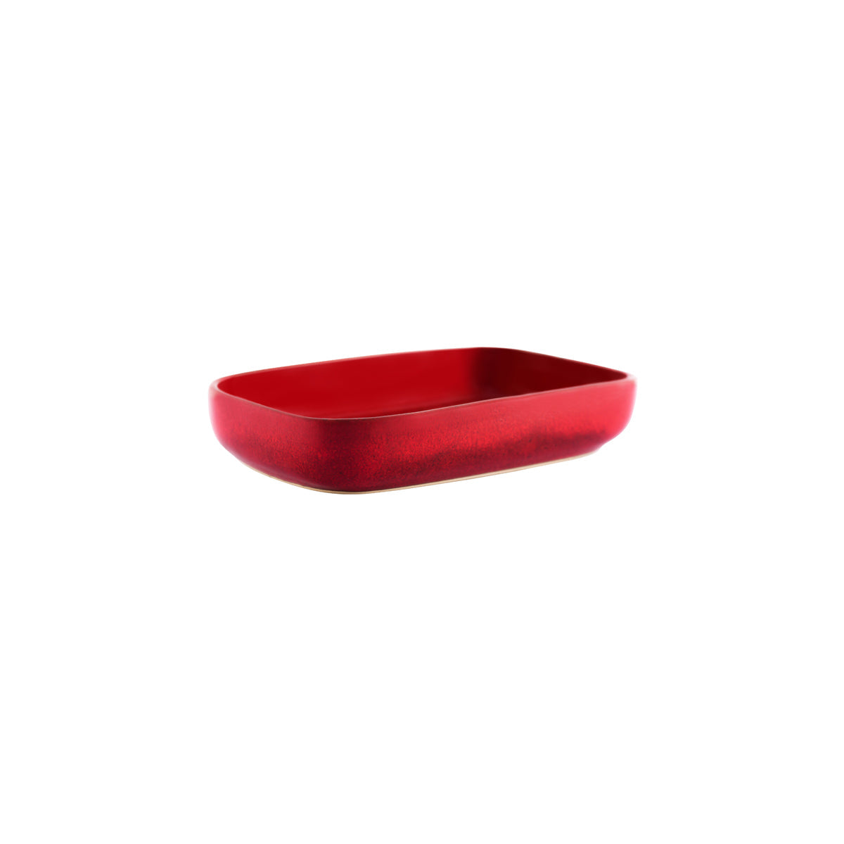 98239 Tablekraft Artistica Reactive Red Rectangular Dish 170mm Tomkin Australia Hospitality Supplies